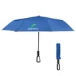 46" Arc Reflective Umbrella With Carabiner Handle | https://www.bestnamebadges.com