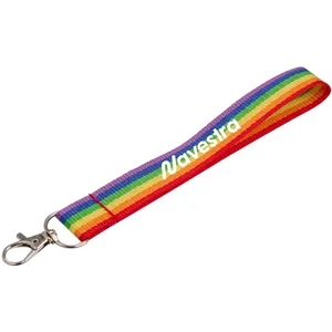 Rainbow-Recycled-Wrist-Lanyard