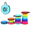 Retractable Folding Rainbow Stool | https://www.bestnamebadges.com
