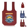 T Shirt Style Foldable Grocery Tote Bag With Custom Logo | https://www.bestnamebadges.com