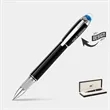 MONTBLANC® Starwalker Fineliner Blue Translucent Dome Pen | https://www.bestnamebadges.com