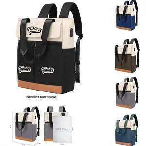 Computer Laptop Backpack with USB Charging Port
