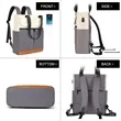 Computer Laptop Backpack with USB Charging Port | https://www.bestnamebadges.com