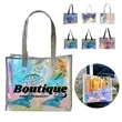 Iridescent  Tote Bags Fashion Holographic Clear Handbag | https://www.bestnamebadges.com