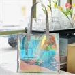 Iridescent  Tote Bags Fashion Holographic Clear Handbag | https://www.bestnamebadges.com