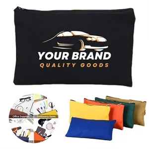 Canvas Zipper Bags Pouch Multipurpose Small Tools Storage
