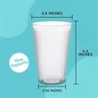 16Oz Party Cups Reusable Plastic Frosted Glass | https://www.bestnamebadges.com