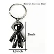 Creative Alloy Spacemen Robot Keychains | https://www.bestnamebadges.com