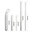 Reusable Collapsible Straws with Aluminum Case | https://www.bestnamebadges.com