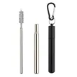 Reusable Collapsible Straws with Aluminum Case | https://www.bestnamebadges.com