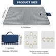 Large Foldable Waterproof Outdoor Picnic Blanket | https://www.bestnamebadges.com