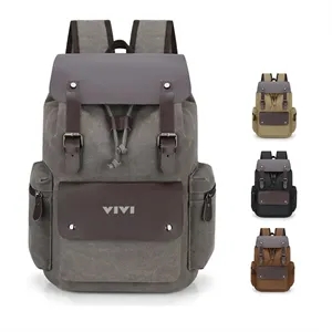 Shoulder Flap Schoolbag Vintage Unisex