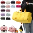 Large-Capacity Travel Duffel Bag with Shoe Compartment | https://www.bestnamebadges.com