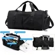 Large-Capacity Travel Duffel Bag with Shoe Compartment | https://www.bestnamebadges.com