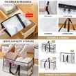 Extra Large Clear Storage Bag with Zipper and Handle | https://www.bestnamebadges.com