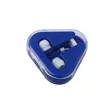 Portable Promotional Earbuds Triangle Case | https://www.bestnamebadges.com