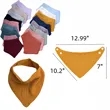 Baby Triangular Bandana Drool Bibs | https://www.bestnamebadges.com
