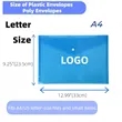 A4 Files Plastic Envelope | https://www.bestnamebadges.com