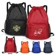 Waterproof Drawstring Backpack With Mesh Pockets | https://www.bestnamebadges.com