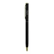 Plastic Ballpoint Click Pen with Metallic Accent | https://www.bestnamebadges.com