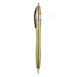 Plastic Ballpoint Click Pen with Metallic Accent | https://www.bestnamebadges.com