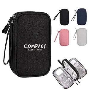 Travel Cable Organizer Pouch Carrying Kit Electronics