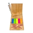 Bamboo Desk Organizer with Phone Stand and Sticky Notes | https://www.bestnamebadges.com