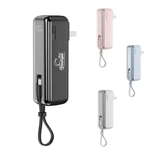 Digital Display Fast-Charging Power Bank with AC Plug