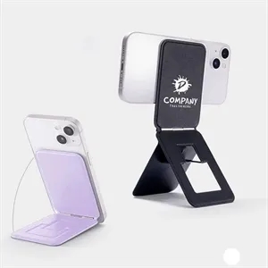 Magnetic Phone Stand Anti-fouling Leather Angle Adjustment