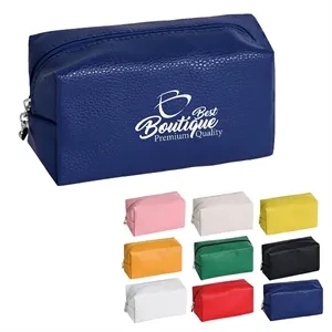 Portable Waterproof PU Leather Travel Toiletry Makeup Bag