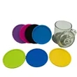 3.93'' Round Silicone Coaster | https://www.bestnamebadges.com