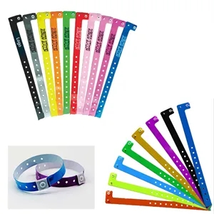 Disposable Adjustable L Shaped PVC Wristbands
