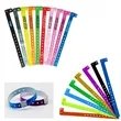 Disposable Adjustable L Shaped PVC Wristbands | https://www.bestnamebadges.com