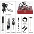Luxury Rabbit Head Corkscrew Wine Opener Set Accessories | https://www.bestnamebadges.com