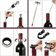 Luxury Rabbit Head Corkscrew Wine Opener Set Accessories | https://www.bestnamebadges.com