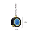 Tire Design Mini Steel Tape Measure Keychain | https://www.bestnamebadges.com
