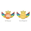 Custom Crown Wing Name Badges | https://www.bestnamebadges.com