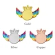 Custom Crown Wing Name Badges | https://www.bestnamebadges.com