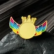 Custom Crown Wing Name Badges | https://www.bestnamebadges.com