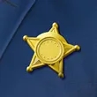 Personalized Full Color Round Star Name Badges | https://www.bestnamebadges.com