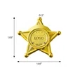Personalized Full Color Round Star Name Badges | https://www.bestnamebadges.com