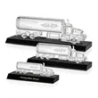 Crystal Oil Tanker on Base - Black | https://www.bestnamebadges.com
