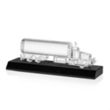 Crystal Oil Tanker on Base - Black | https://www.bestnamebadges.com