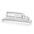 Crystal Oil Tanker on Base - Clear | https://www.bestnamebadges.com