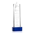 Fanshaw Silver Star Award on Base - Blue | https://www.bestnamebadges.com