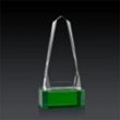 Geneva 3D Award on Base - Green | https://www.bestnamebadges.com
