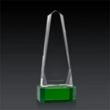Geneva 3D Award on Base - Green | https://www.bestnamebadges.com