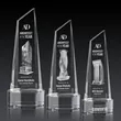 Akron Tower 3D Award on Base - Clear | https://www.bestnamebadges.com