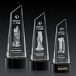 Akron Tower 3D Award on Base - Black | https://www.bestnamebadges.com