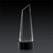 Akron Tower 3D Award on Base - Black | https://www.bestnamebadges.com